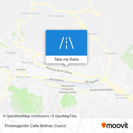 Mapa de Prolongación Calle Bolivar