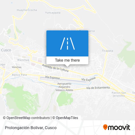Mapa de Prolongación Bolivar