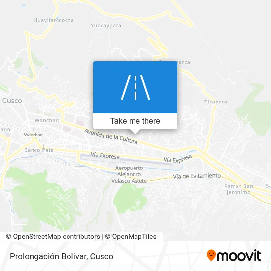Mapa de Prolongación Bolivar