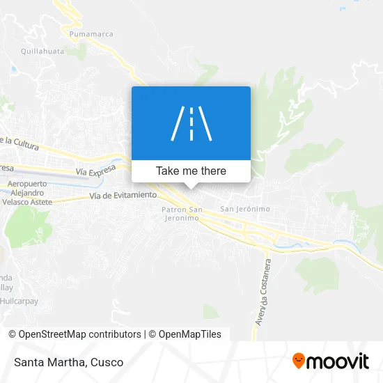 Santa Martha map