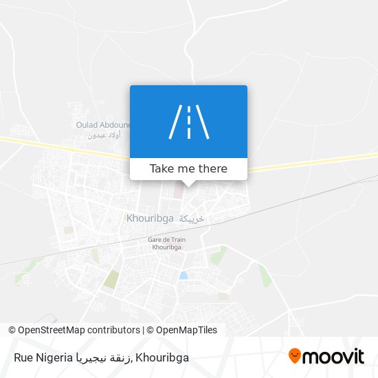 Rue Nigeria زنقة نيجيريا map