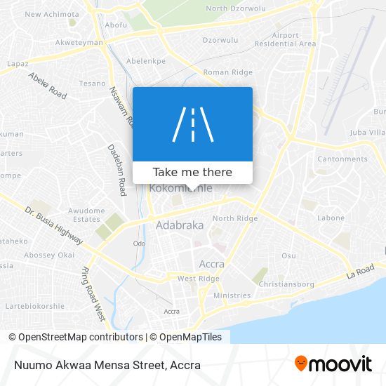 Nuumo Akwaa Mensa Street map