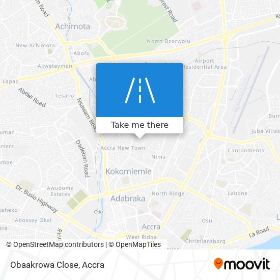 Obaakrowa Close map