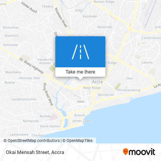 Okai Mensah Street map