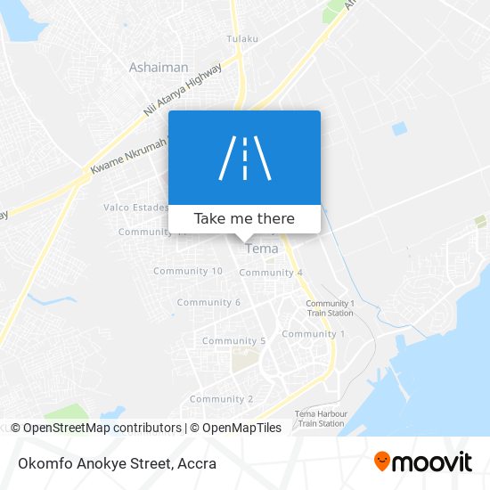 Okomfo Anokye Street map