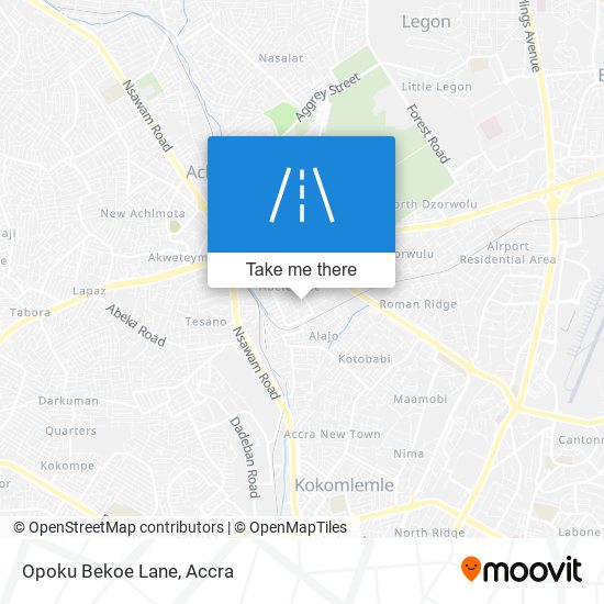Opoku Bekoe Lane map