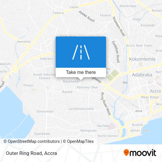 Outer Ring Road map