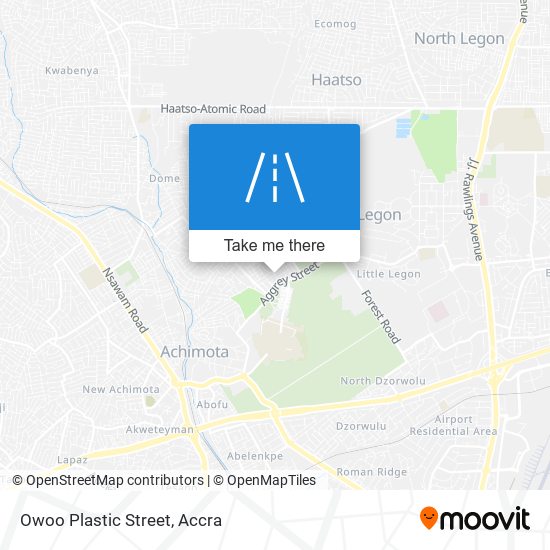 Owoo Plastic Street map