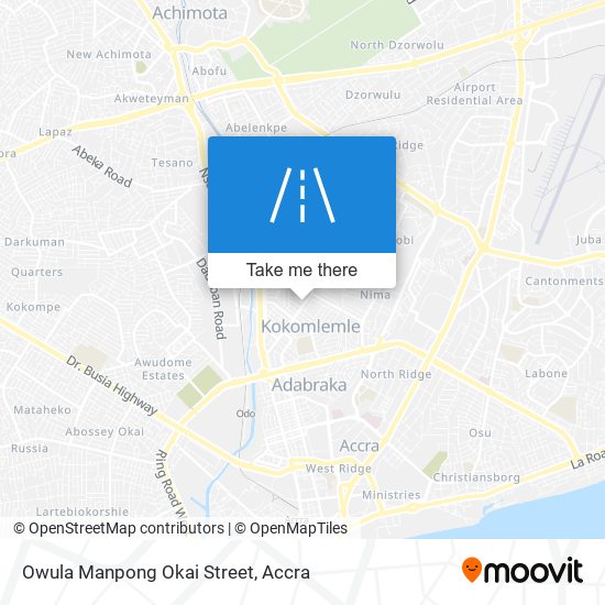 Owula Manpong Okai Street map