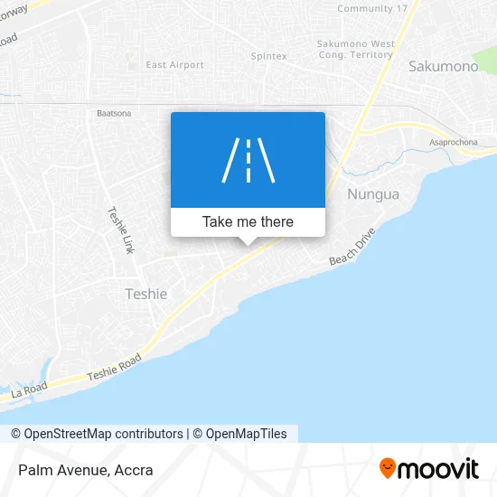 Palm Avenue map