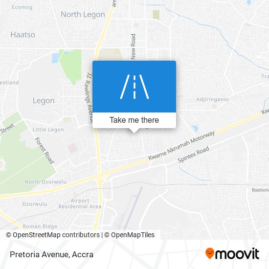 Pretoria Avenue map