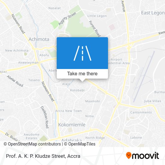 Prof. A. K. P. Kludze Street map