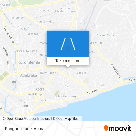 Rangoon Lane map