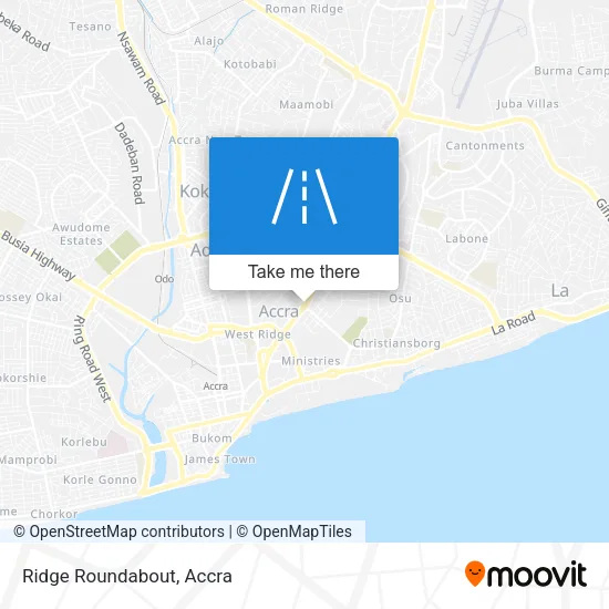 Ridge Roundabout map