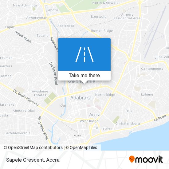 Sapele Crescent map