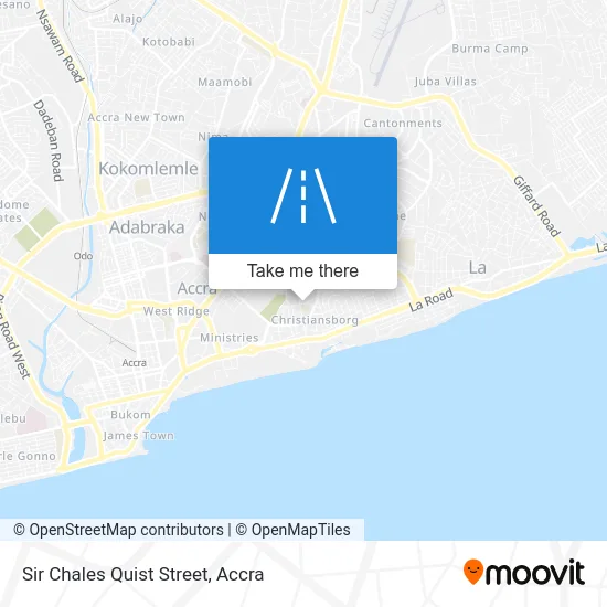 Sir Chales Quist Street map