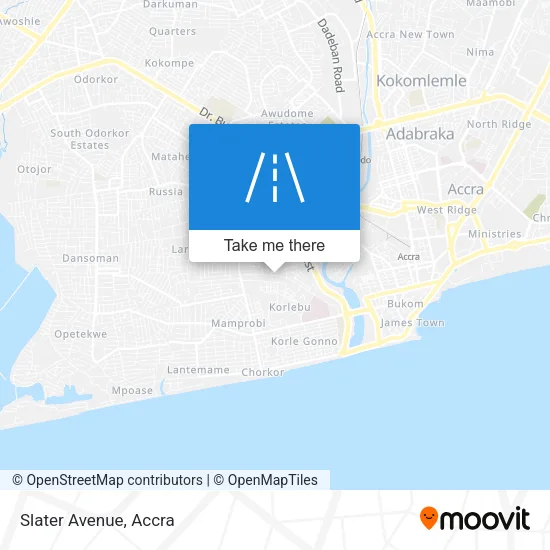 Slater Avenue map