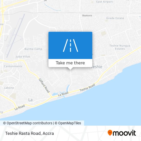 Teshie Rasta Road map