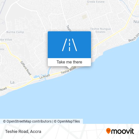 Teshie Road map