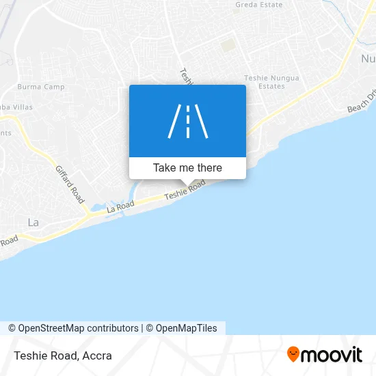 Teshie Road map