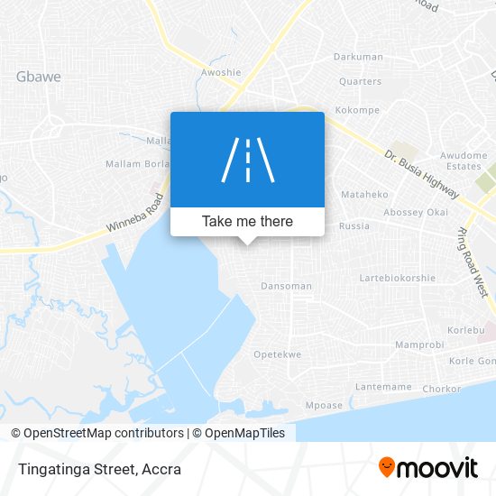 Tingatinga Street map