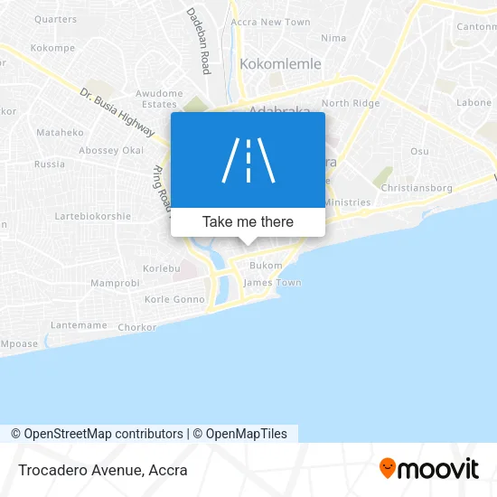 Trocadero Avenue map