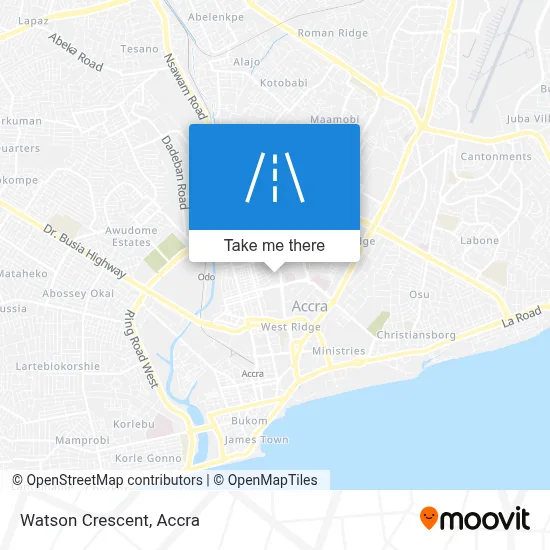 Watson Crescent map