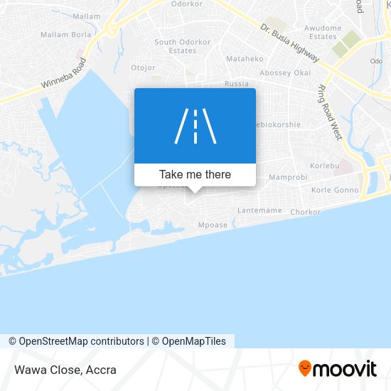 Wawa Close map