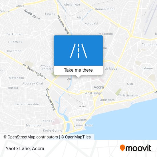 Yaote Lane map