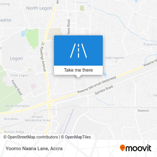 Yoomo Naana Lane map