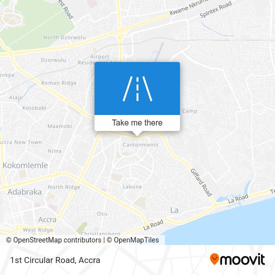 1st Circular Road map