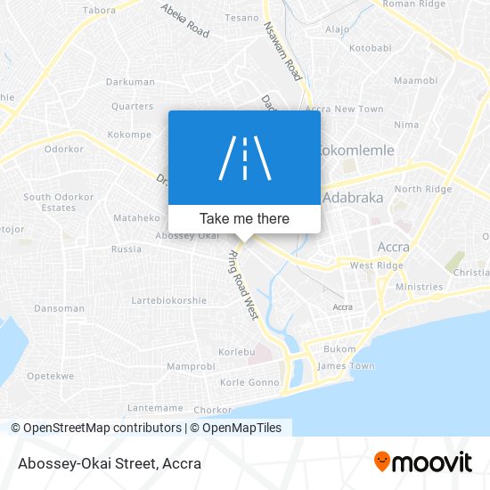 Abossey-Okai Street map
