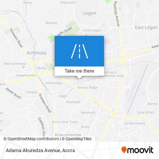 Adama Akuredza Avenue map