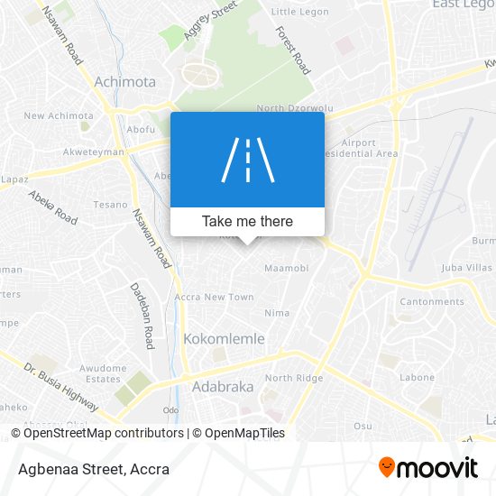 Agbenaa Street map