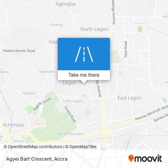 Agyei Bart Crescent map