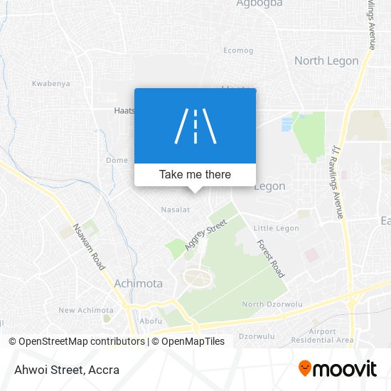 Ahwoi Street map