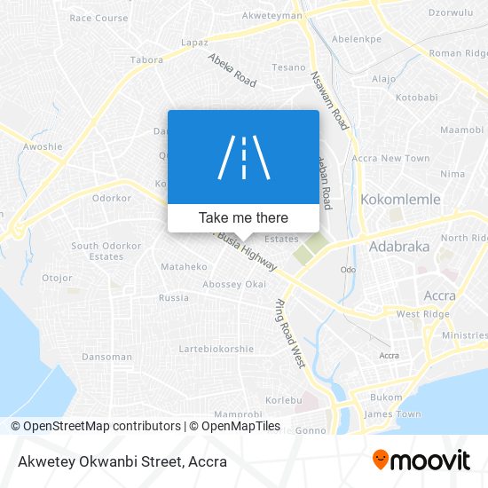 Akwetey Okwanbi Street map