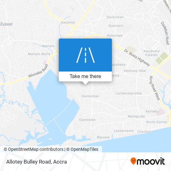 Allotey Bulley Road map