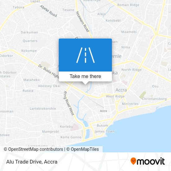 Alu Trade Drive map