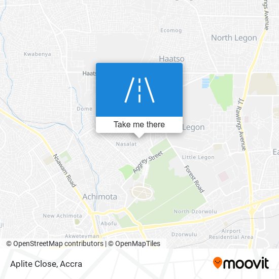 Aplite Close map