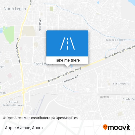 Apple Avenue map