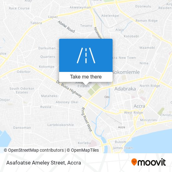 Asafoatse Ameley Street map