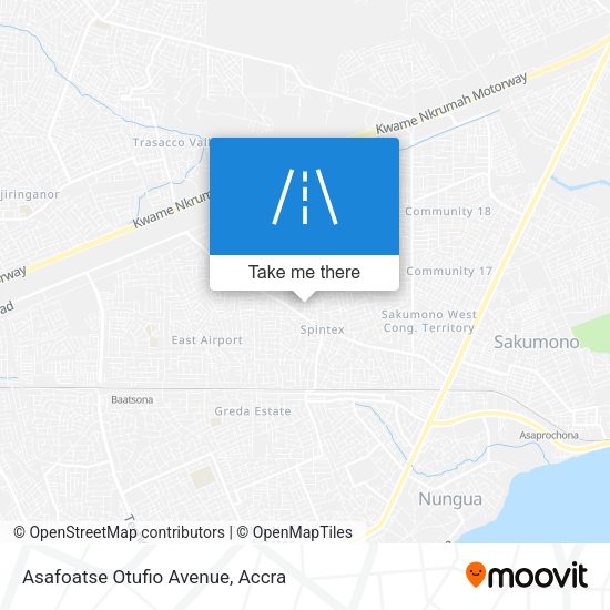Asafoatse Otufio Avenue map