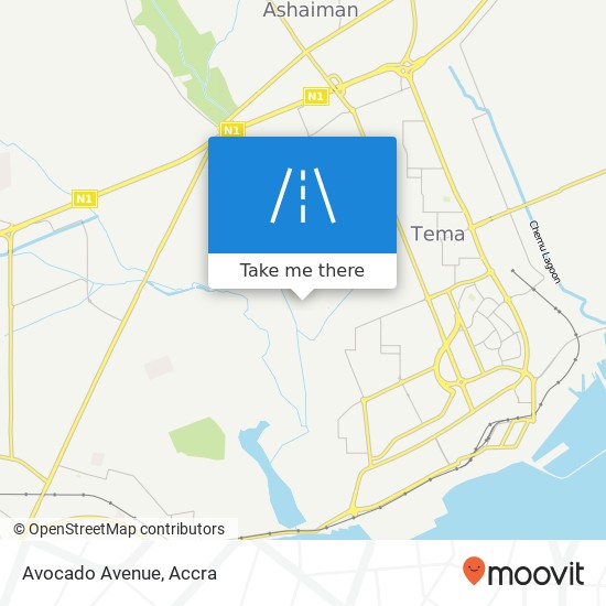 Avocado Avenue map