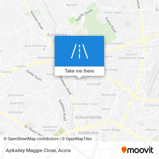 Ayikailey Maggie Close map