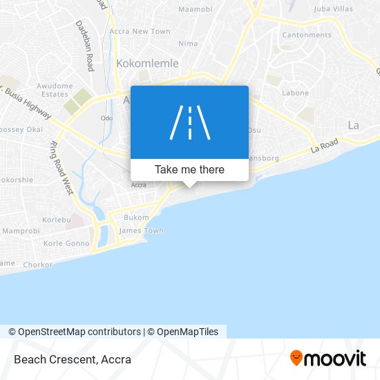 Beach Crescent map