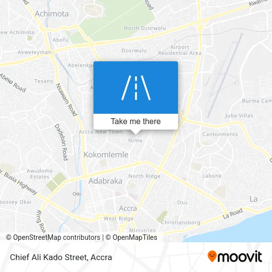 Chief Ali Kado Street map