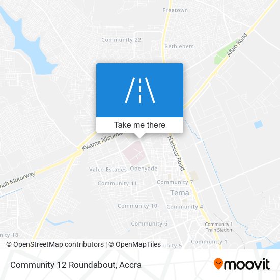 Community 12 Roundabout map