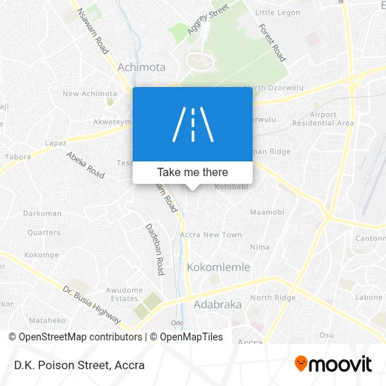 D.K. Poison Street map