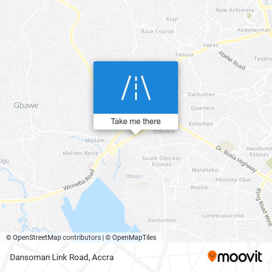 Dansoman Link Road map